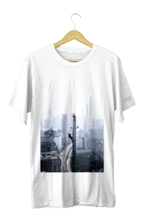 Футболка с колонной