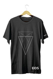 Футболка с геометрией чёрная